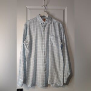 Peter Millar Men’s Cotton Plaid Button Down Shirt Size Medium